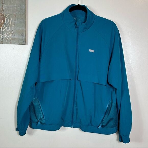 Figs Teal Bomber Jacket for Women - Picture 1 of 13